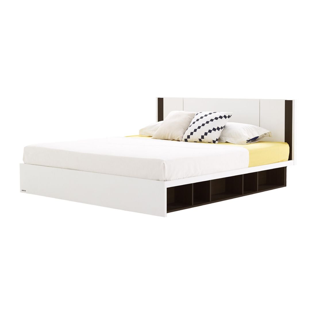 ชุดห้องนอน เตียง รุ่น Patinal สีสีเข้มลายไม้ธรรมชาติ-SB Design Square
