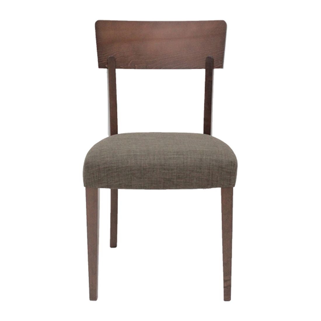 เก้าอี้ทานอาหาร เก้าอี้ไม้เบาะผ้า รุ่น Enland สีสีลายไม้ธรรมชาติ-SB Design Square