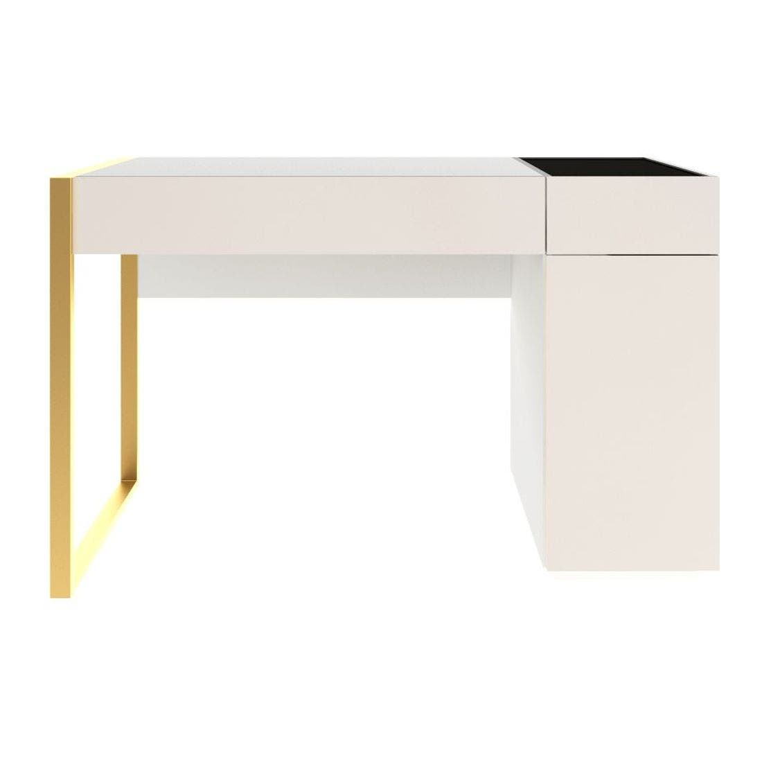 ชุดห้องนอน โต๊ะเครื่องแป้งแบบนั่ง รุ่น Heztiara สีสีขาว-SB Design Square