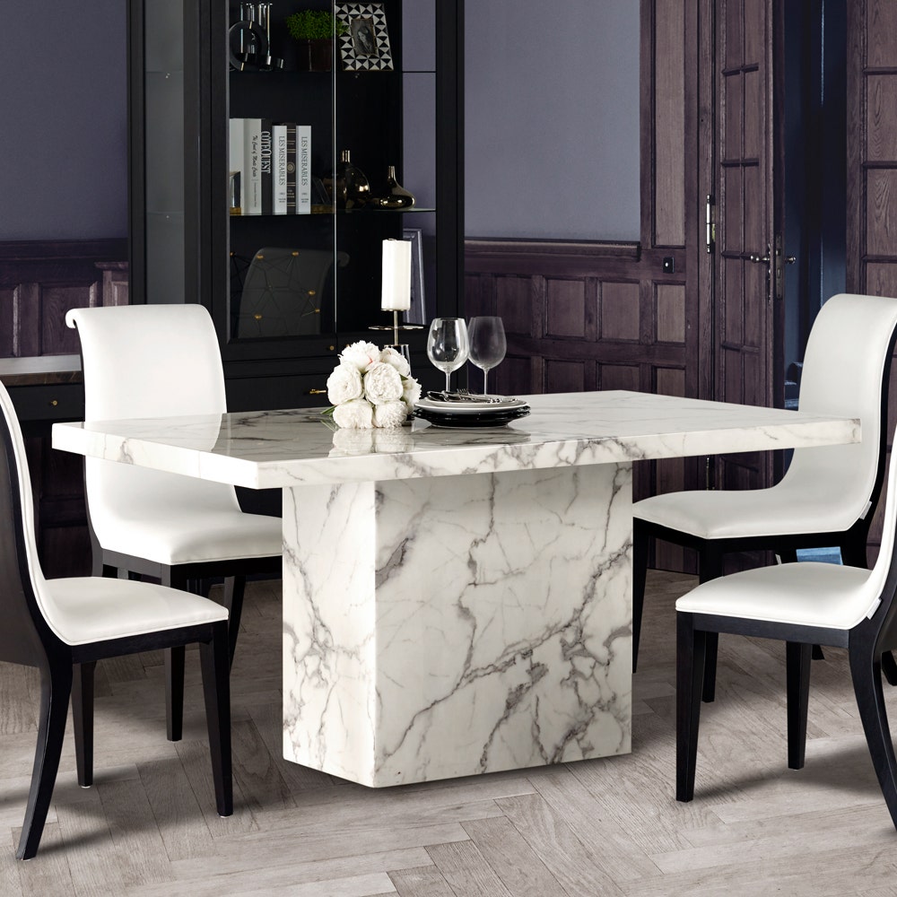 Custom Dining Tables Flattinum White