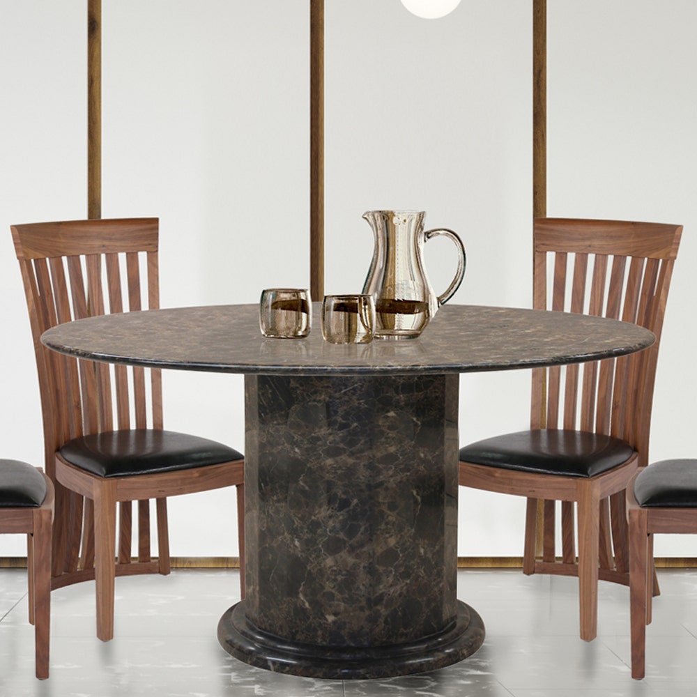 Custom Dining Tables Firsttinum Dark Brown