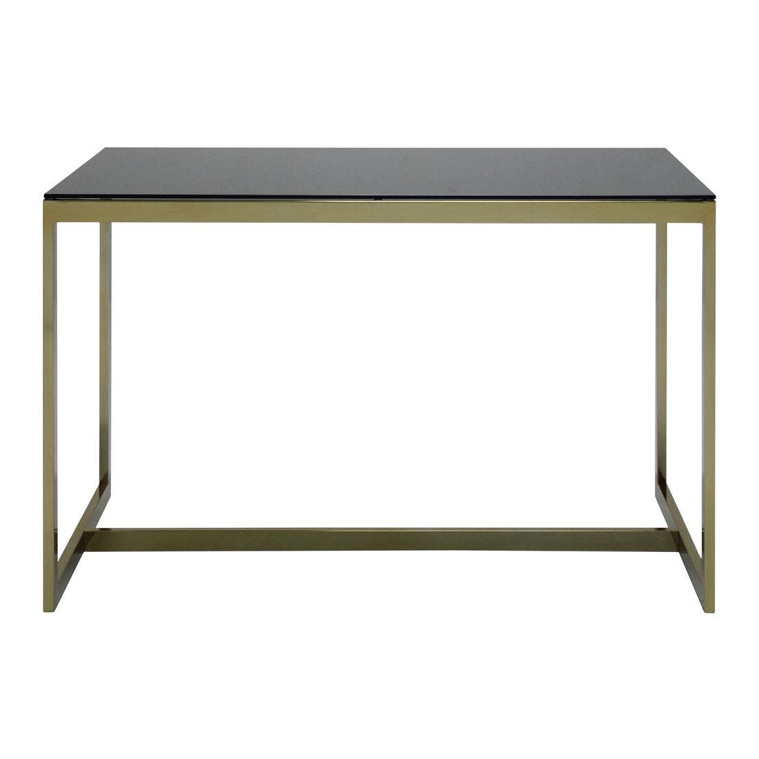 โต๊ะทานอาหาร โต๊ะอาหารขาเหล็กท๊อปกระจก รุ่น Raymond สีสีดำ-SB Design Square