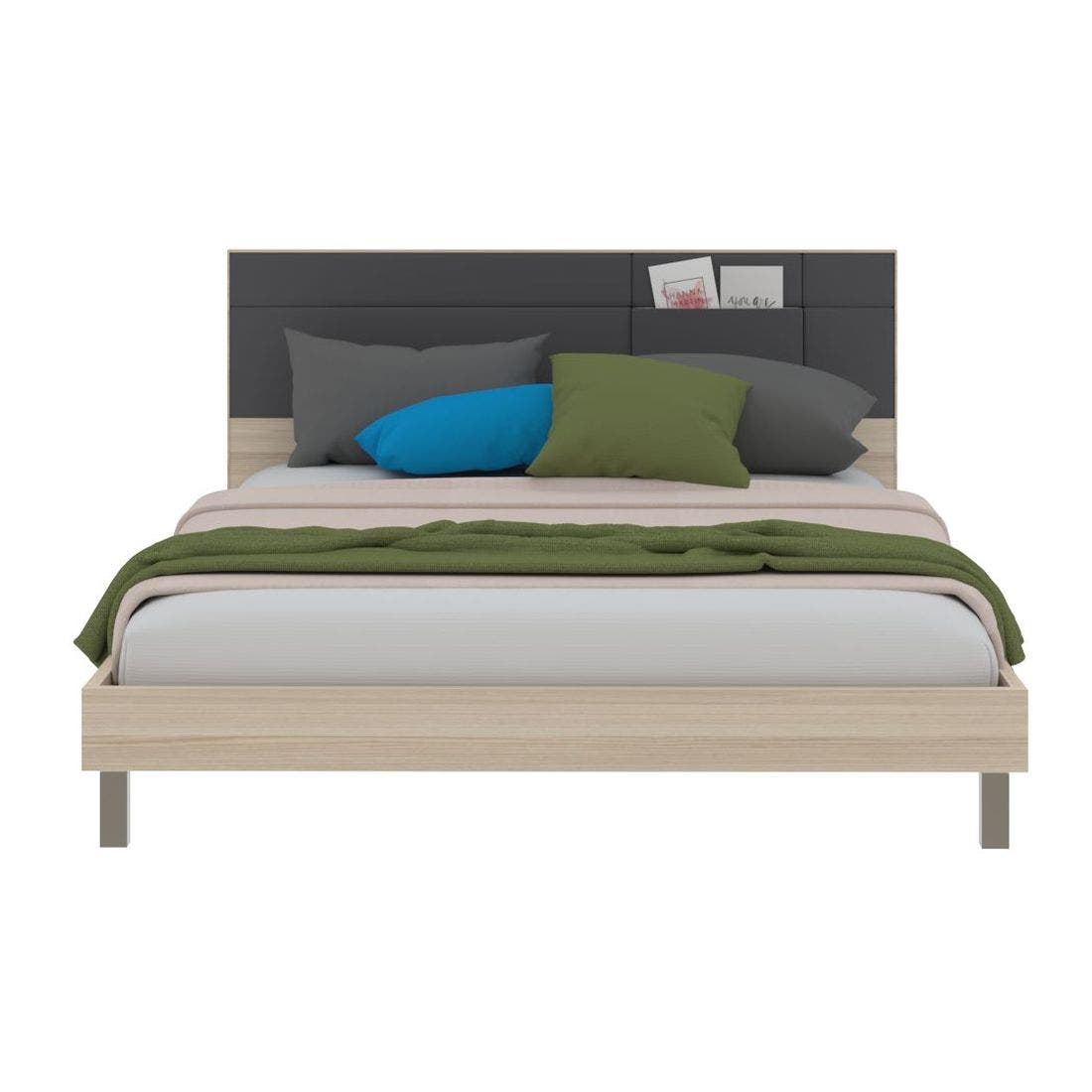 ชุดห้องนอน เตียง รุ่น Minimo-B สีสีโอ๊คอ่อน-SB Design Square