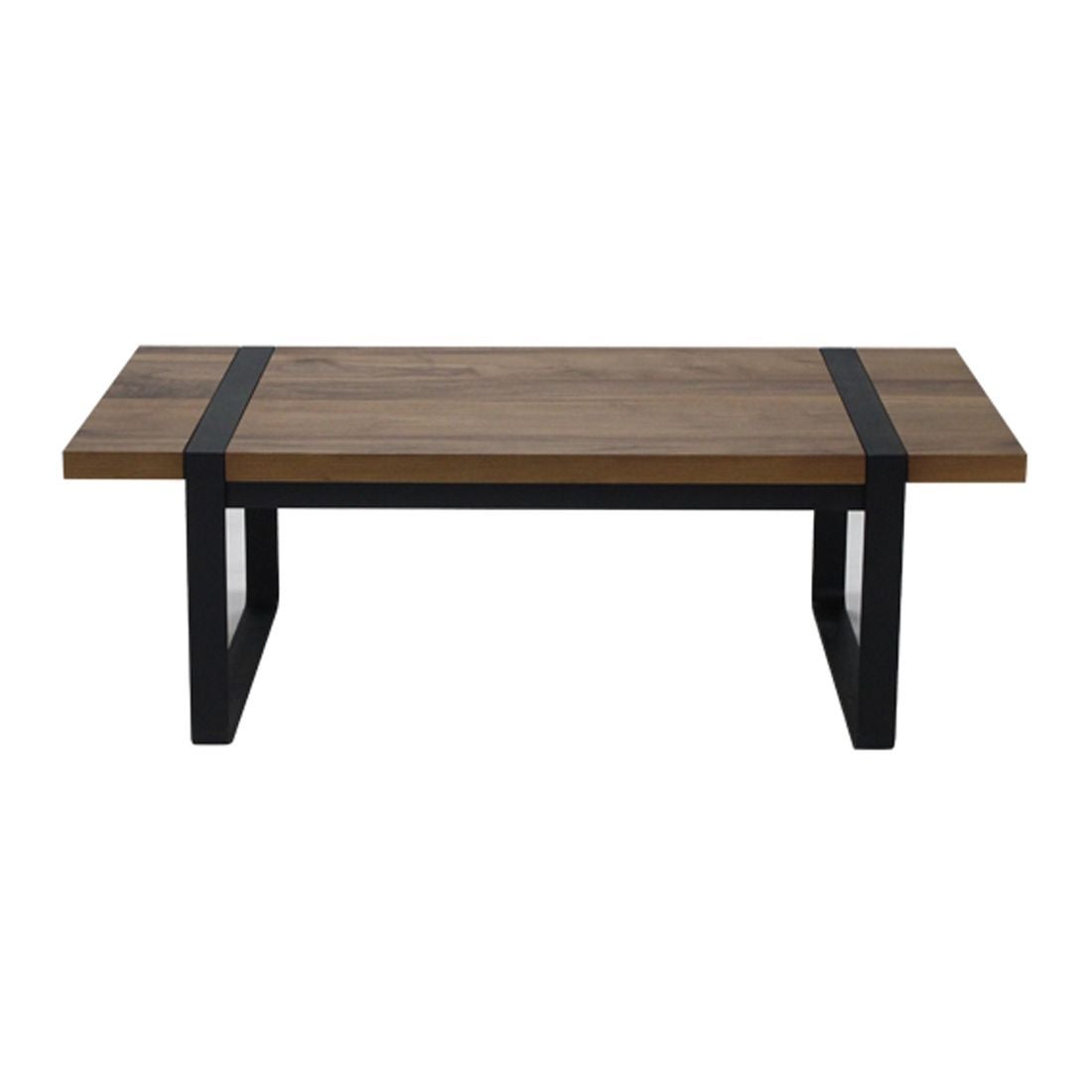 โต๊ะกลาง โต๊ะกลางเหล็กท๊อปไม้ รุ่น G-Nine-SB Design Square