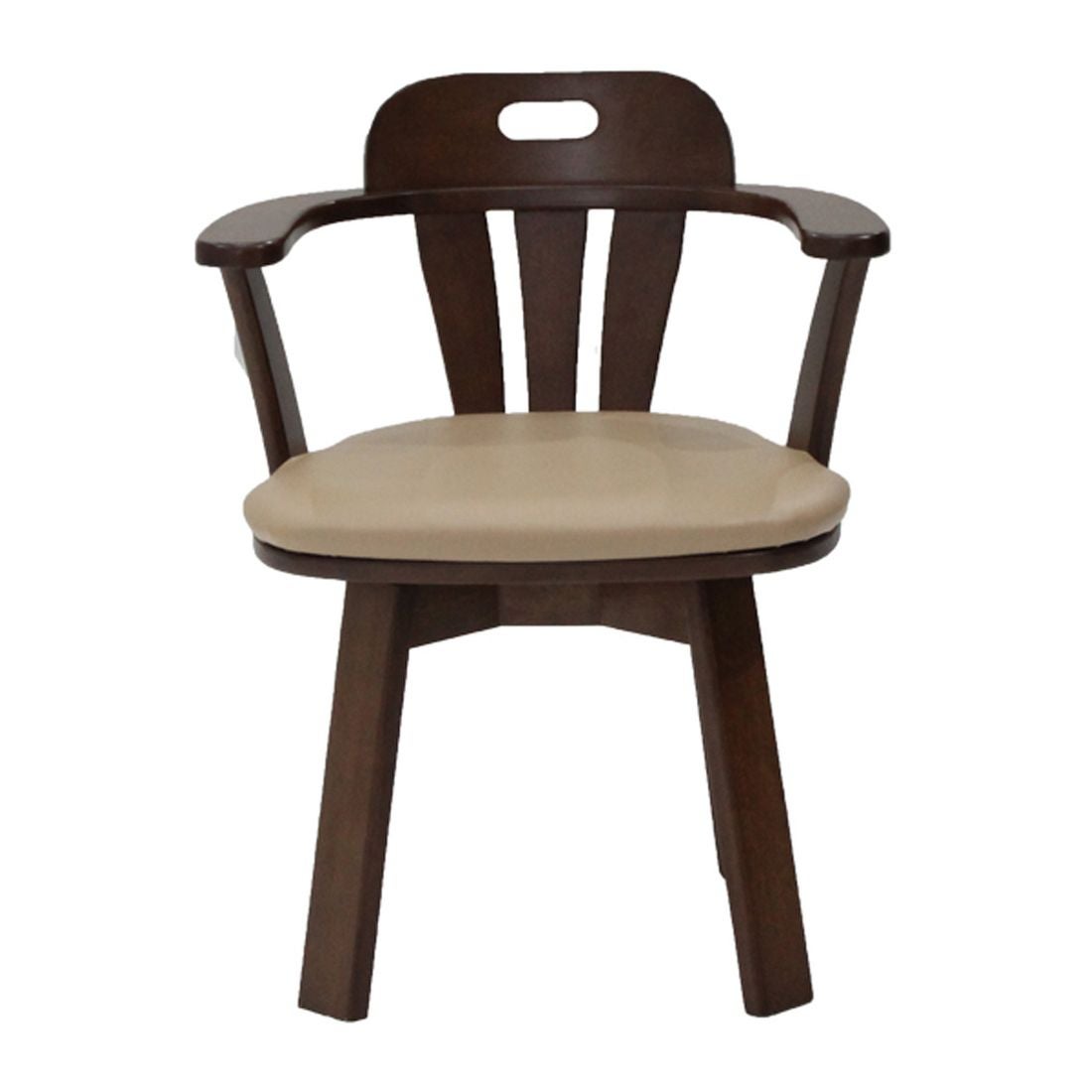 เก้าอี้ทานอาหาร เก้าอี้ไม้เบาะหนัง รุ่น Trundle-SB Design Square