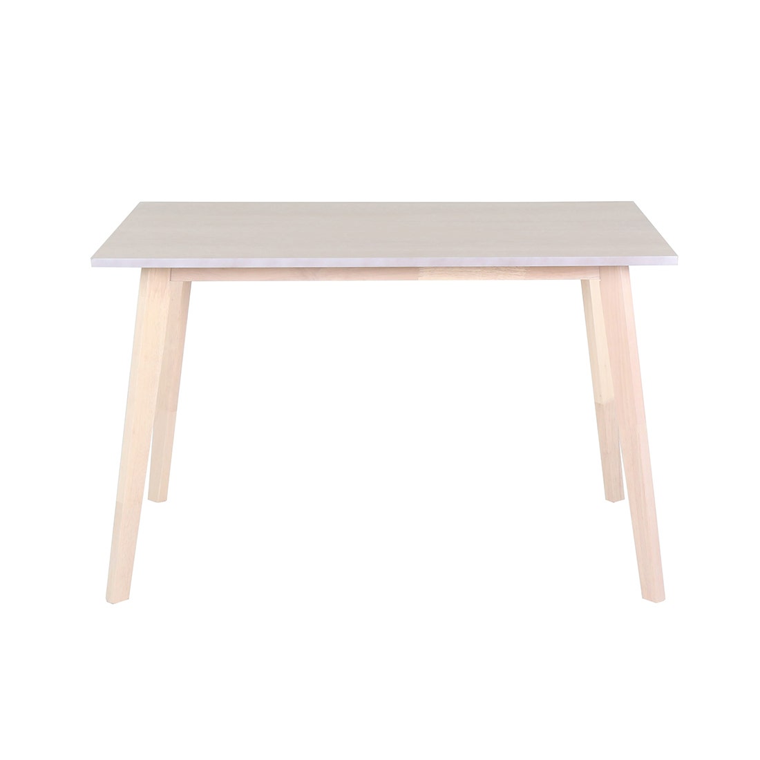 โต๊ะทานอาหาร โต๊ะอาหารไม้ล้วน รุ่น Wediya สีสีขาว-SB Design Square