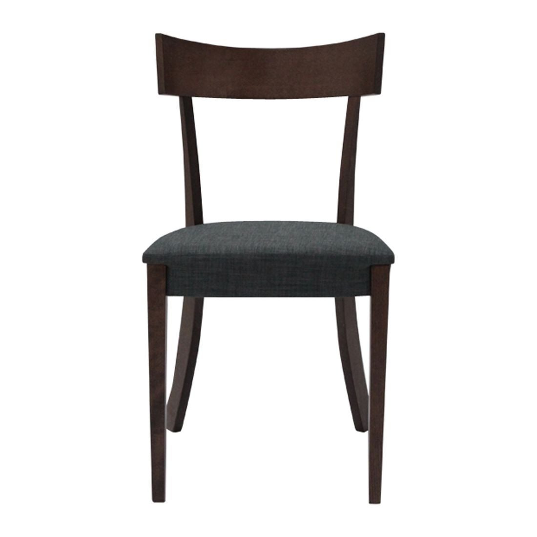 เก้าอี้ทานอาหาร เก้าอี้ไม้เบาะผ้า รุ่น Grown สีสีลายไม้ธรรมชาติ-SB Design Square