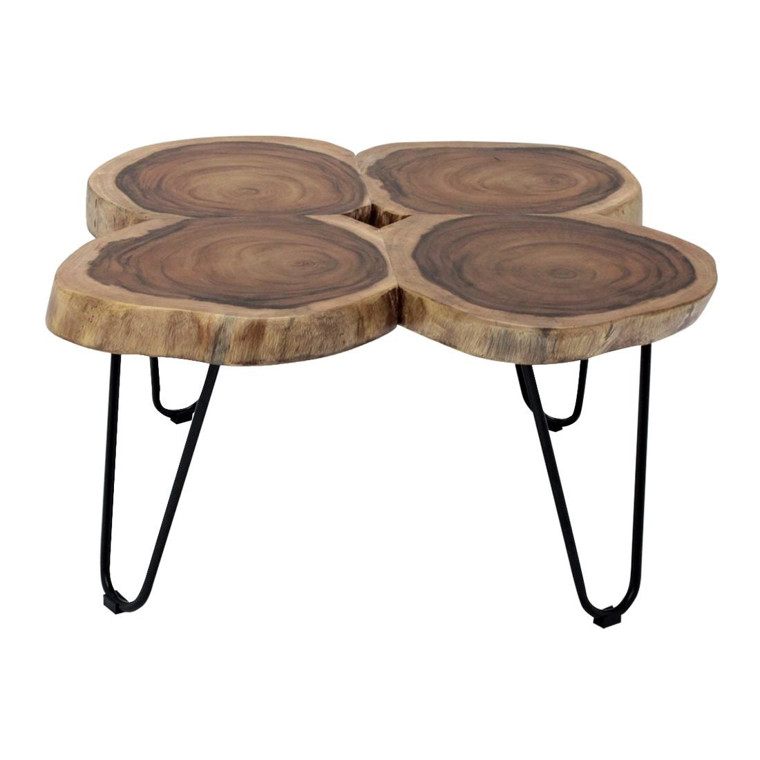 โต๊ะกลาง โต๊ะกลางเหล็กท๊อปไม้ รุ่น Ferrero-SB Design Square