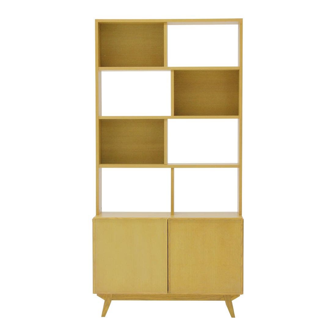 Dekel high cabinet 90 x 40 x 165 cm Light Wood 03