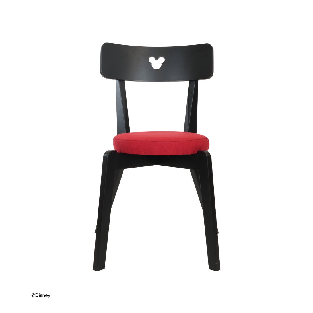 เก้าอี้ไม้ล้วน Disney รุ่น MICKEY-RETRO สีดำ [ของขวัญปีใหม่]