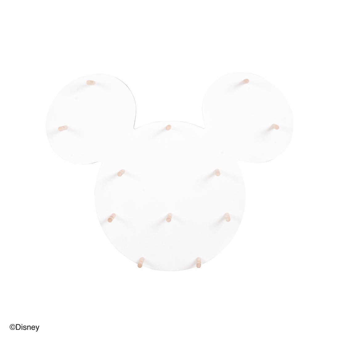 ผนังประดับแขวนแก้ว Disney รุ่น MICKEY MUGWALLRACK สีขาว