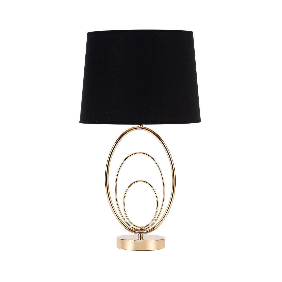 LS TABLE LAMP#JM8085 GOLD / BLACK LANTERN