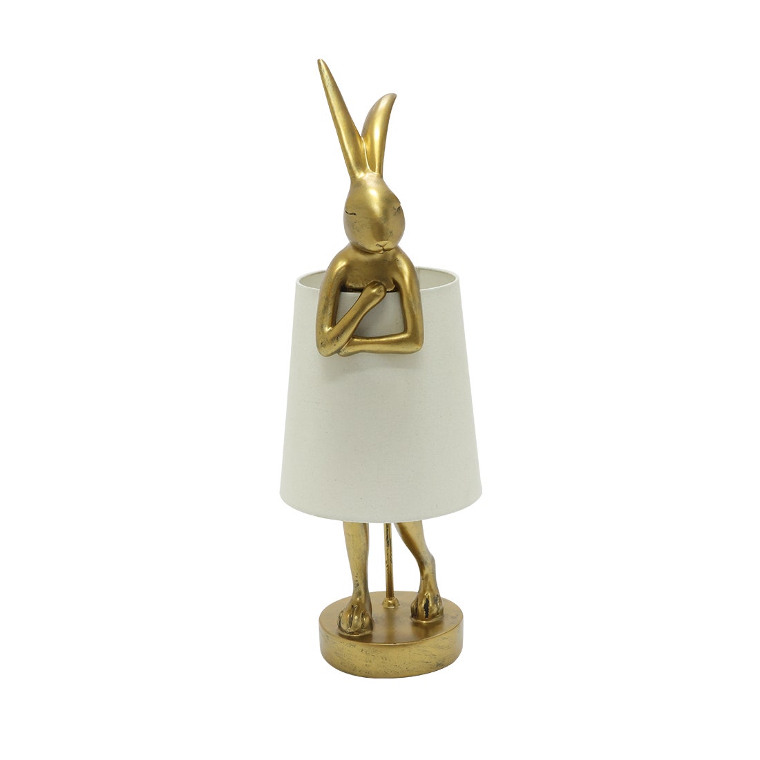 KD TABEL LAMP #61598 RABBIT GOLD / WHITE