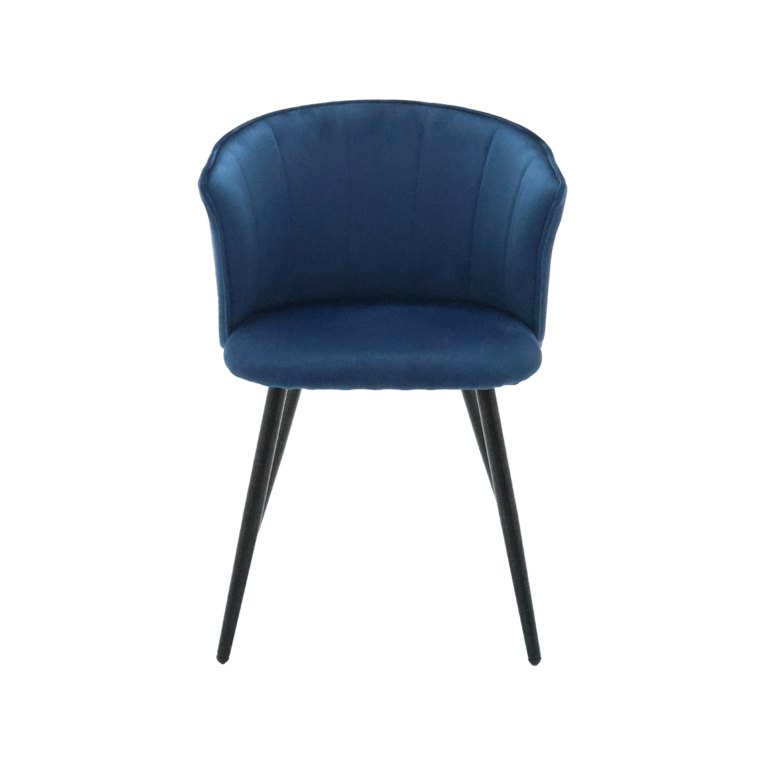 เก้าอี้เหล็กเบาะผ้า รุ่น Folkker สีน้ำเงิน1