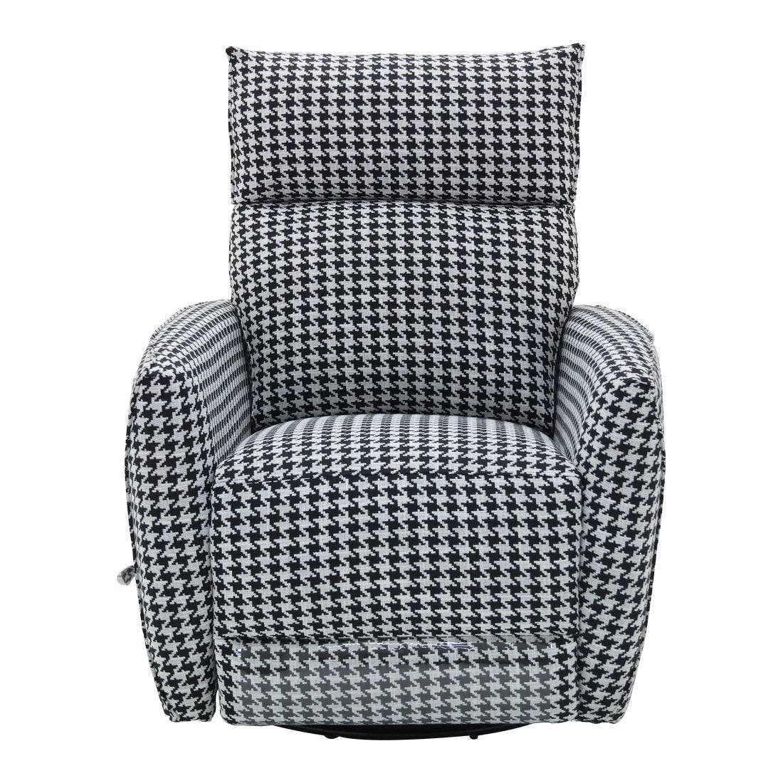 เก้าอี้พักผ่อนผ้า ขนาด 1 ที่นั่ง รุ่น MASILELA สีขาวดำ6