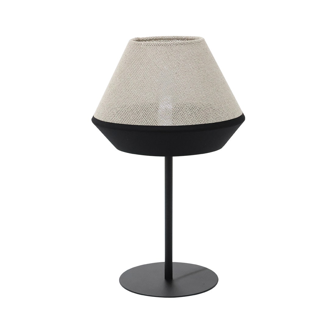 LS TABLE LAMP #CS-D172C BLACK/BEIGE