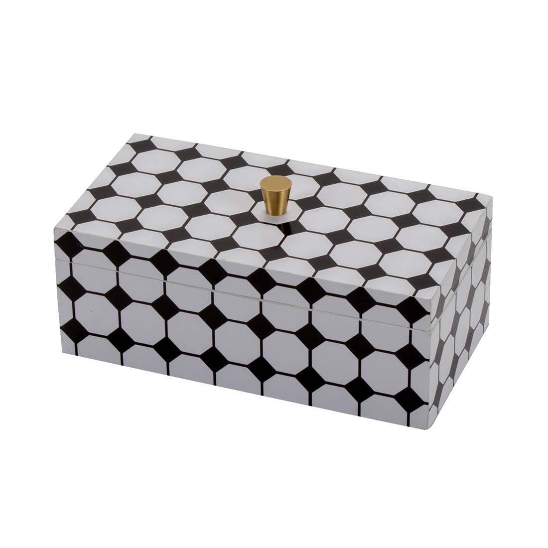 LS WOODEN BOX #GM05-6042/BLACK/WHITE/S