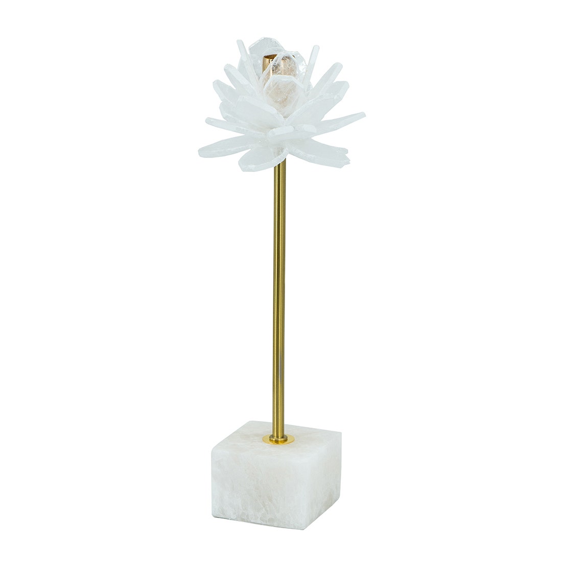 VP CANDLE HOLDER#77735-DS/STONE WHITE/EG สีขาว01