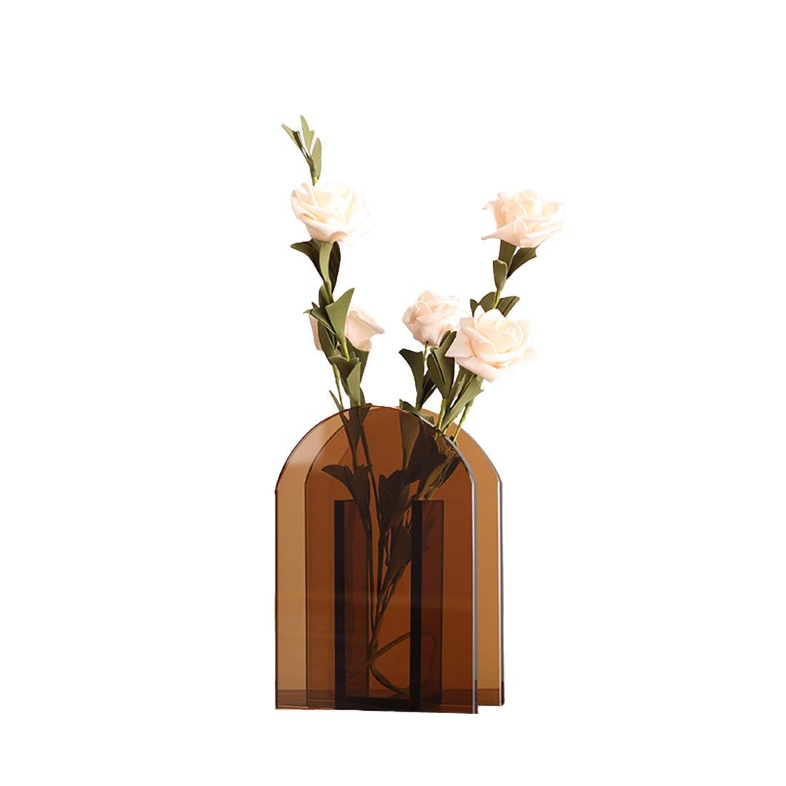 Vase #BYX5211-S Glass / Brown Size S