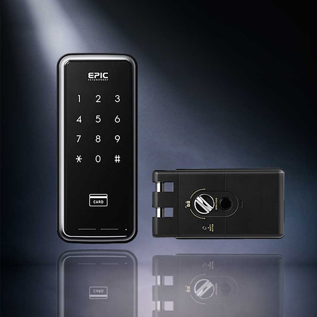 กลอนประตูดิจิตอล Digital Door Lock รุ่น Touch hook สำหรับ บานเลื่อน-02