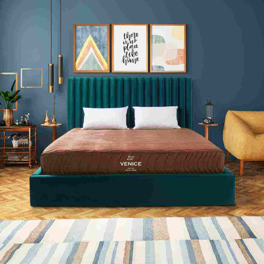 ที่นอน ที่นอนพ็อคเกตสปริง+โฟมสังเคราะห์ สีสีน้ำตาล-SB Design Square