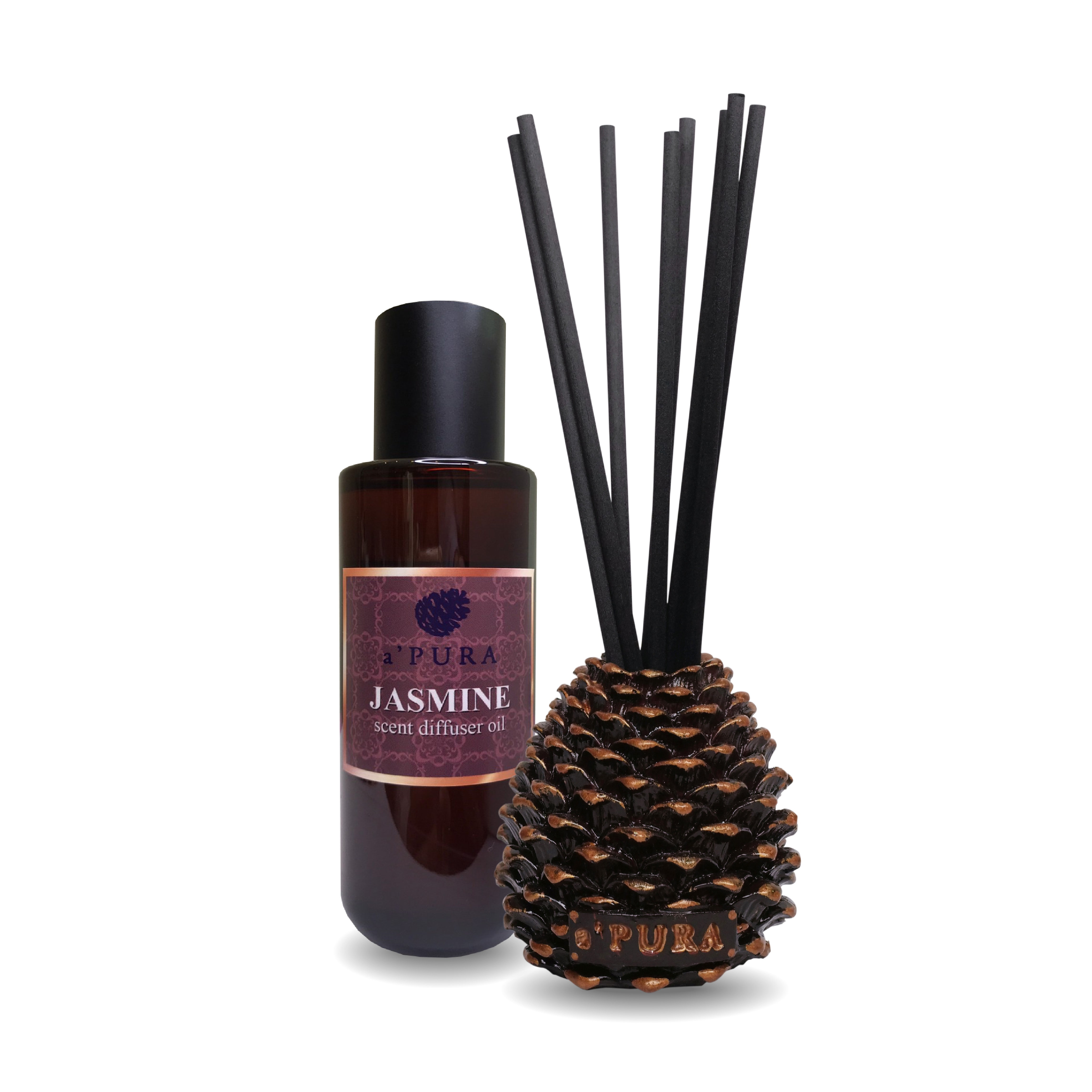 a ฟุตPURA Reed Diffuser jasmine scent. ก้านไม้หอมกลิ่นมะลิ1