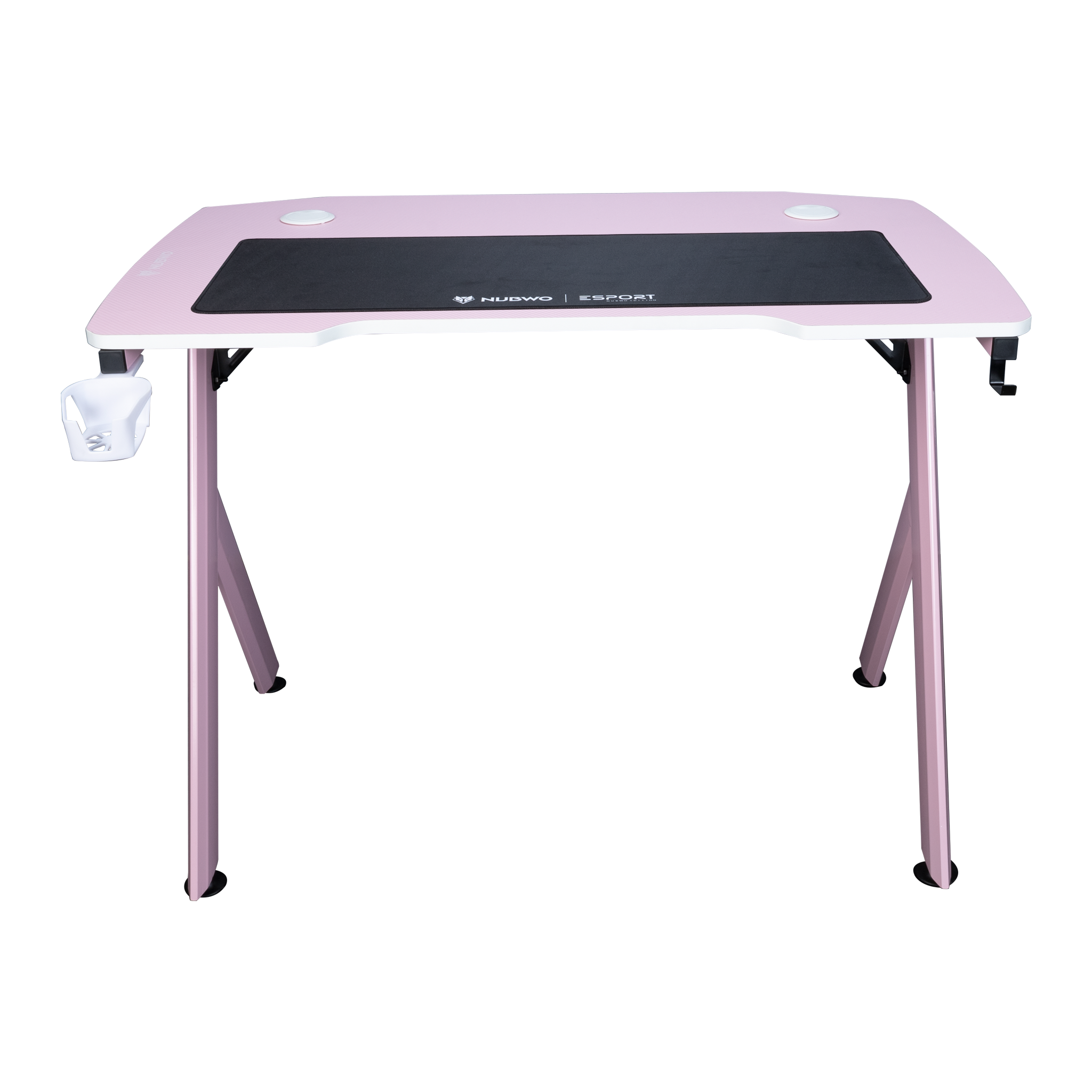 NUBWO โต๊ะเกมมิ่ง Table E-Sport Durable 'Gaming Desk' Nubwo ND-602 PINK-1