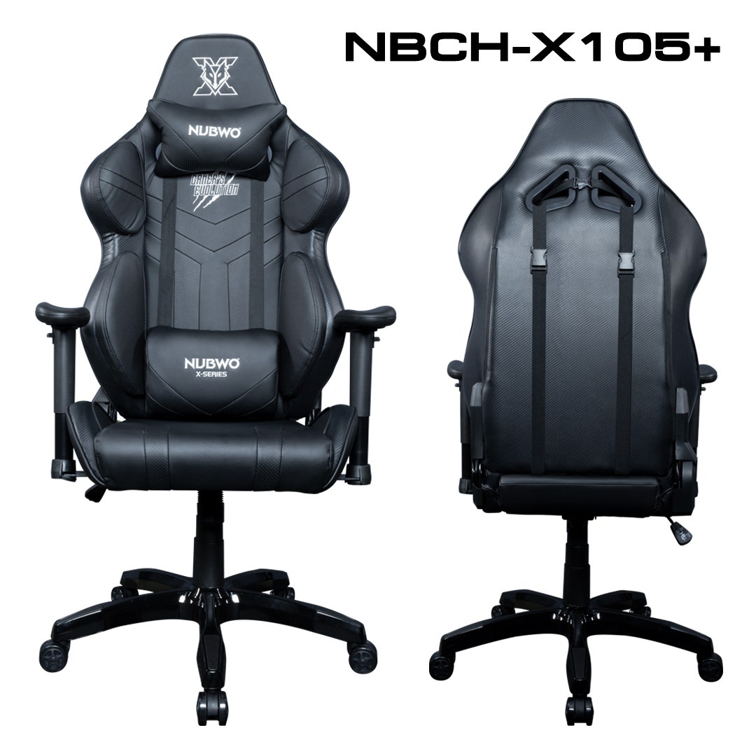 Nubwo X เก้าอี้เล่นเกม Gaming Chair NBCH-X105+ BLACK-1