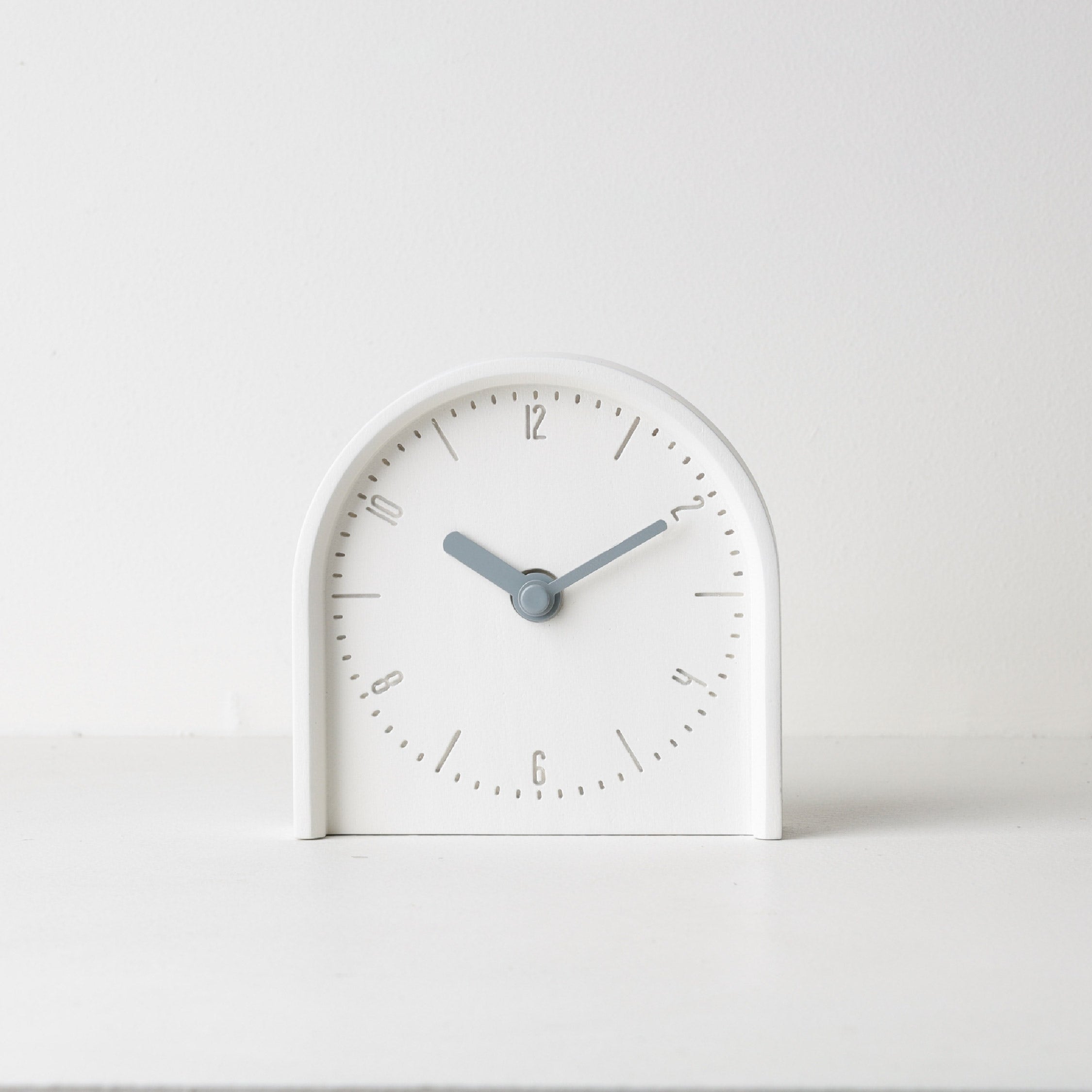 Pana objects COBY-T-White B. | Grey H. wall/table clock12cm#PN-D082-WH-GY