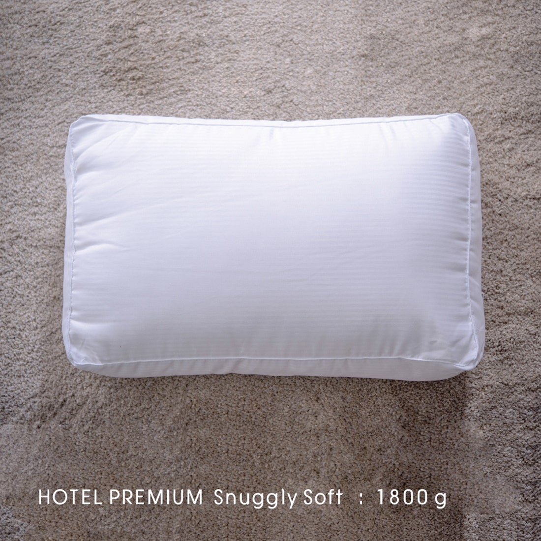 Lucky หมอนขนห่านเทียม รุ่น Hotel Premium หมอนโรงแรมความนุ่มระดับห้าดาว Snuggly Soft  ขนาด 1800 g.
