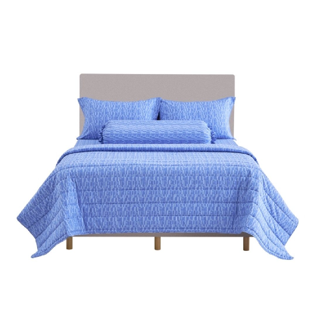 ชุดผ้าปูที่นอนพร้อมผ้านวม ELLE DECOR รุ่น PARIS SIMPLICITE - MACARONS ขนาด 5ฟุต 6ชิ้น