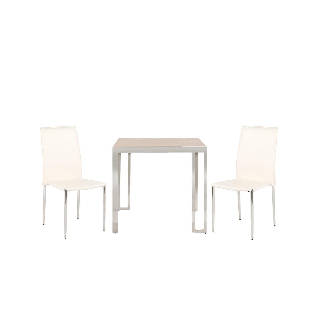 ชุดโต๊ะอาหาร รุ่น Montis & เก้าอี้ Yinta สีขาว