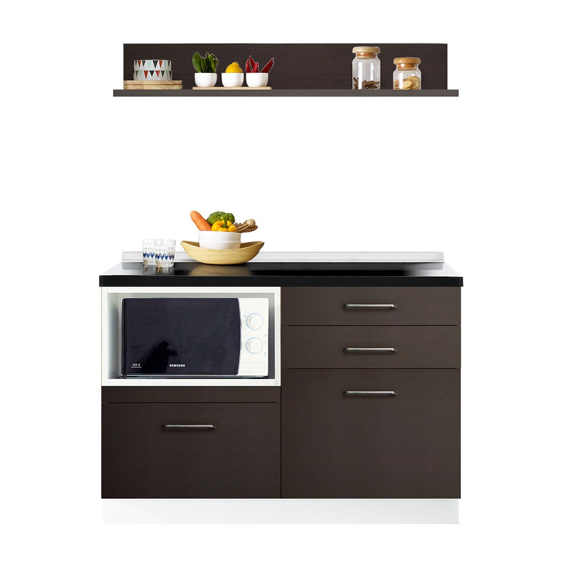  Kourmet ชุดครัว Kourmet WENGE Modern สีดำ01